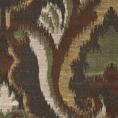 Chocolate/Black-Brown/Moss/Ivory/Victorian Gold Damask Woven
