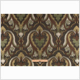 Chocolate/Black-Brown/Moss/Ivory/Victorian Gold Damask Woven