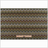 Chocolate/Black-Brown/Moss/Ivory/Victorian Gold Zig Zag Woven