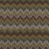 Chocolate/Black-Brown/Moss/Ivory/Victorian Gold Zig Zag Woven