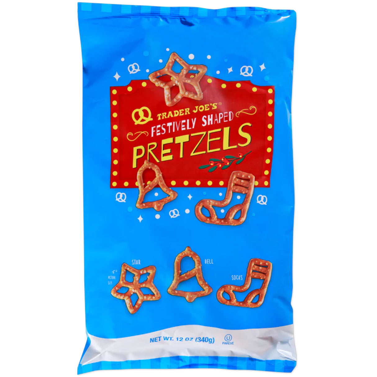 Festively Shaped Pretzels - 12 Oz