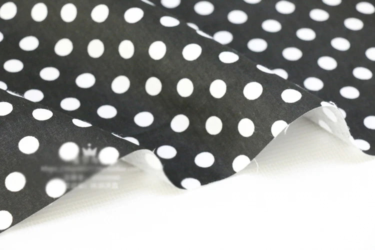 Dots Printed 100% Cotton Fabric by Meter, DIY Patchwork, Quilt Cloth, Bedding Blanket, Sheet, Pillow Decor, Fat Quilt, Tilda