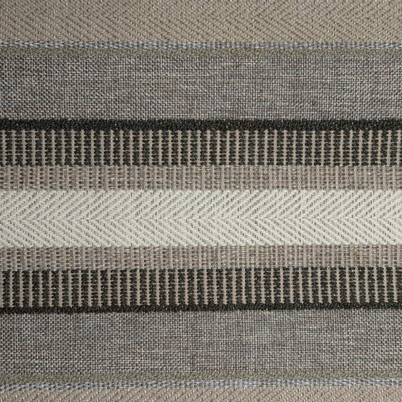 Textured Chenille Upholstery Fabric by the Yard - Oggay Stripe Organic Look, 55" Wide