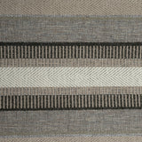 Textured Chenille Upholstery Fabric by the Yard - Oggay Stripe Organic Look, 55" Wide