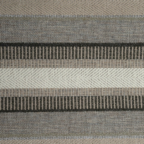 Textured Chenille Upholstery Fabric by the Yard - Oggay Stripe Organic Look, 55" Wide