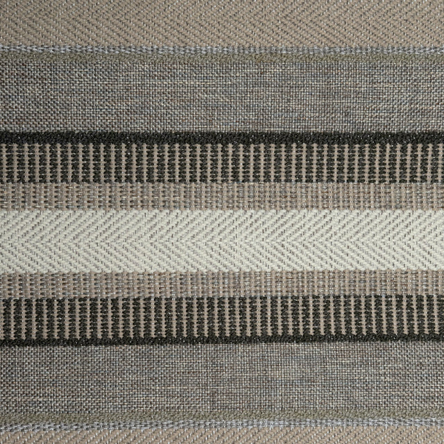 Textured Chenille Upholstery Fabric by the Yard - Oggay Stripe Organic Look, 55" Wide
