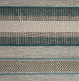Textured Chenille Upholstery Fabric by the Yard - Oggay Stripe Organic Look, 55" Wide