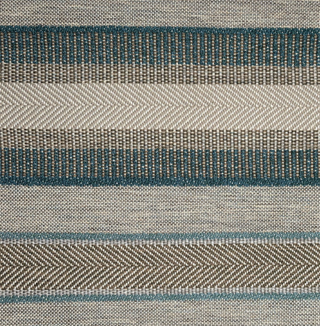 Textured Chenille Upholstery Fabric by the Yard - Oggay Stripe Organic Look, 55" Wide