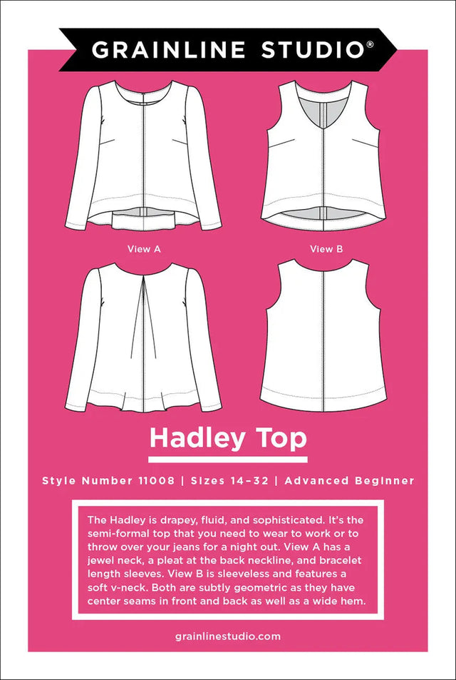 Printed Paper Pattern Hadley Sizes 14-32