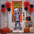Halloween Skeleton Dangle-Leg Door Sign