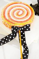 23" x 5" Orange and White Lollipop Spray