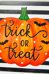 10" Trick or Treat Glitter Sign