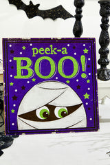 10" Glitter Peek-A Boo Mummy Sign