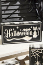 7.8" Wood Halloween Design Engraved Block
