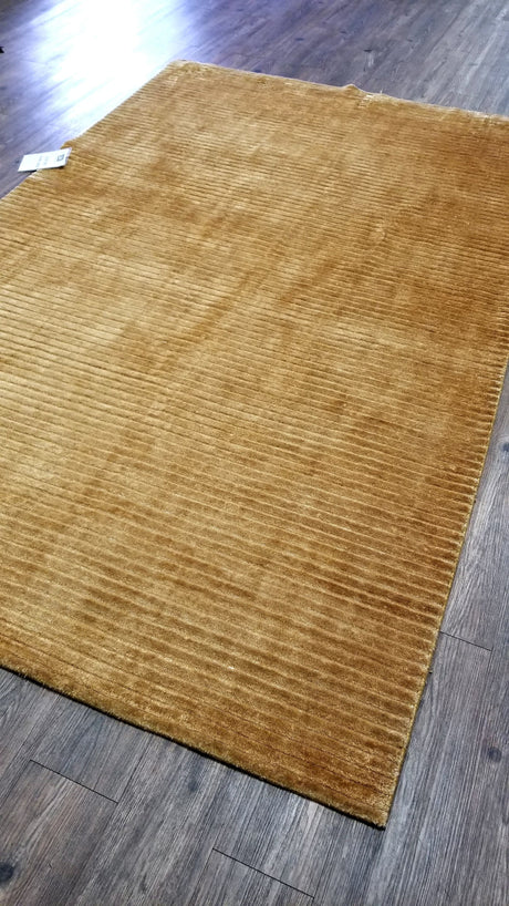 Handloom Viscose Yarn Area Rug - Hand-Made Hand Knotted, Brown, 8' X 10' And 8' 9" X 12' (1 Piece)