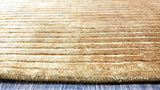 Handloom Viscose Yarn Area Rug - Hand-Made Hand Knotted, Brown, 8' X 10' And 8' 9" X 12' (1 Piece)