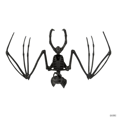 RADYAN 6-Piece Hanging Bat Skeleton Halloween Decorations, Plastic for Halloween Decor shown in a clear product image