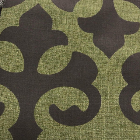 Linen Blend Flock Print Burlap Upholstery Fabric