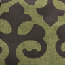 Linen Blend Flock Print Burlap Upholstery Fabric