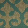 Linen Blend Flock Print Burlap Upholstery Fabric