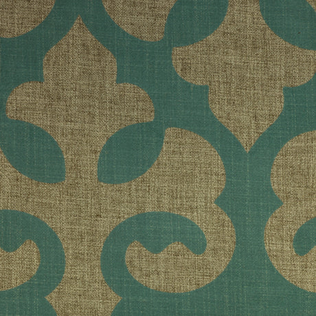 Linen Blend Flock Print Burlap Upholstery Fabric