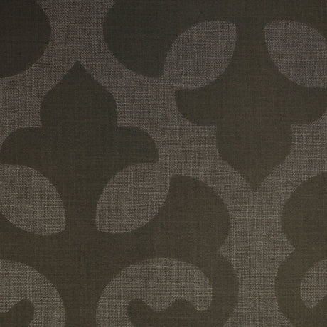 Linen Blend Flock Print Burlap Upholstery Fabric