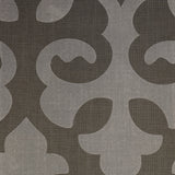 Linen Blend Flock Print Burlap Upholstery Fabric