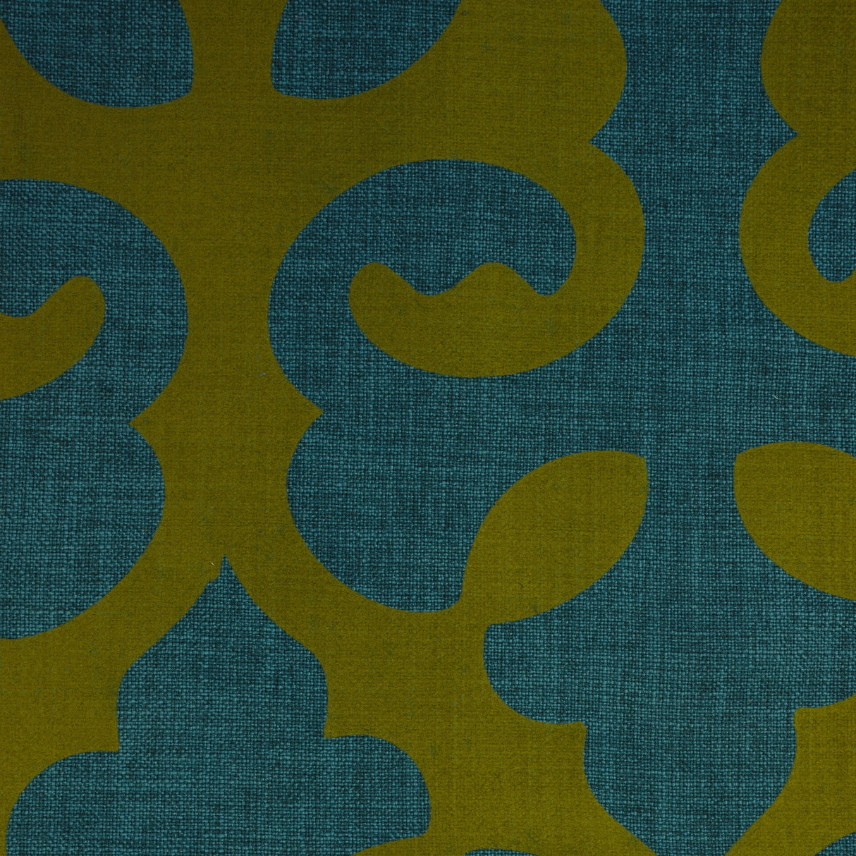 Linen Blend Flock Print Burlap Upholstery Fabric