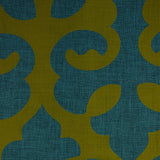Linen Blend Flock Print Burlap Upholstery Fabric