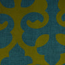 Linen Blend Flock Print Burlap Upholstery Fabric