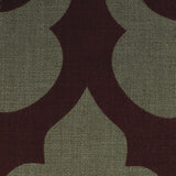 Linen Blend Flock Print Burlap Upholstery Fabric