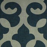 Linen Blend Flock Print Burlap Upholstery Fabric