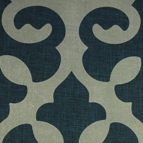 Linen Blend Flock Print Burlap Upholstery Fabric
