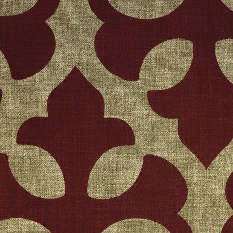 Linen Blend Flock Print Burlap Upholstery Fabric