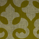 Linen Blend Flock Print Burlap Upholstery Fabric