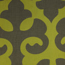Linen Blend Flock Print Burlap Upholstery Fabric