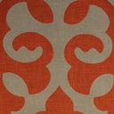 Linen Blend Flock Print Burlap Upholstery Fabric