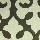 Linen Blend Flock Print Burlap Upholstery Fabric