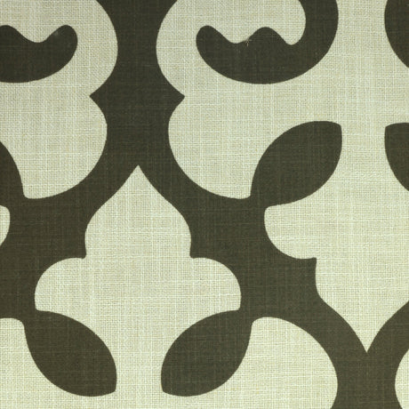 Linen Blend Flock Print Burlap Upholstery Fabric