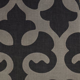 Linen Blend Flock Print Burlap Upholstery Fabric