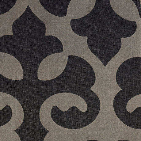 Linen Blend Flock Print Burlap Upholstery Fabric