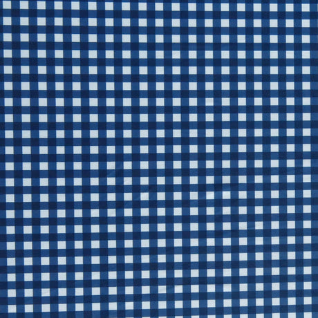 Swim Knit Poly Spandex Gingham Blue