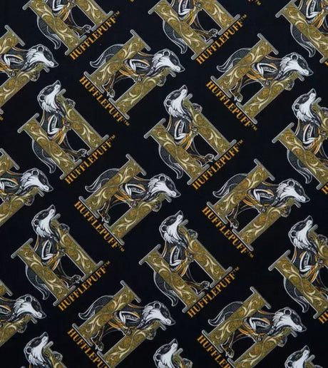 Quilting Cotton Harry Potter Art Deco Ravenclaw Slytherin Hufflepuff Gryffindor