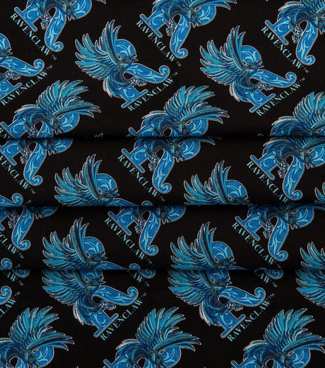 Quilting Cotton Harry Potter Art Deco Ravenclaw Slytherin Hufflepuff Gryffindor