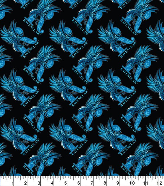 Quilting Cotton Harry Potter Art Deco Ravenclaw Slytherin Hufflepuff Gryffindor
