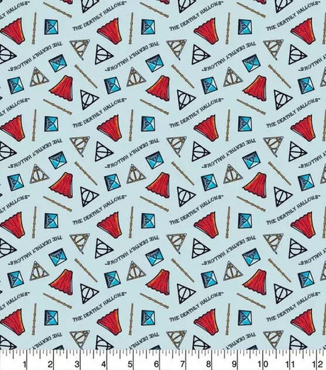 Quilting Cotton Harry Potter Deathly Hallows By the Yard