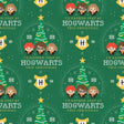 Quilting Cotton Harry Potter Hogwarts Holiday Christmas Fabric