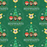 Quilting Cotton Harry Potter Hogwarts Holiday Christmas Fabric