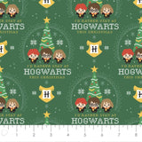 Quilting Cotton Harry Potter Hogwarts Holiday Christmas Fabric