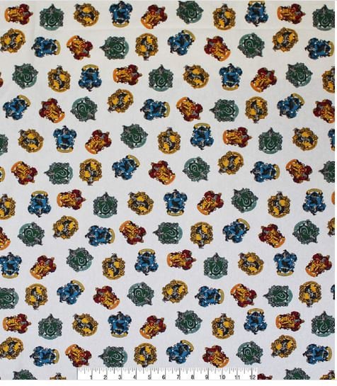 Quilting Cotton Harry Potter Hogwarts Houses